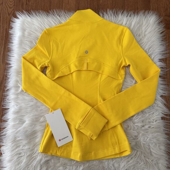Lululemon Define Jacket Luon Maize Yellow Women’s Size 0 Full Zip Yoga Gym NWT - Picture 2 of 11